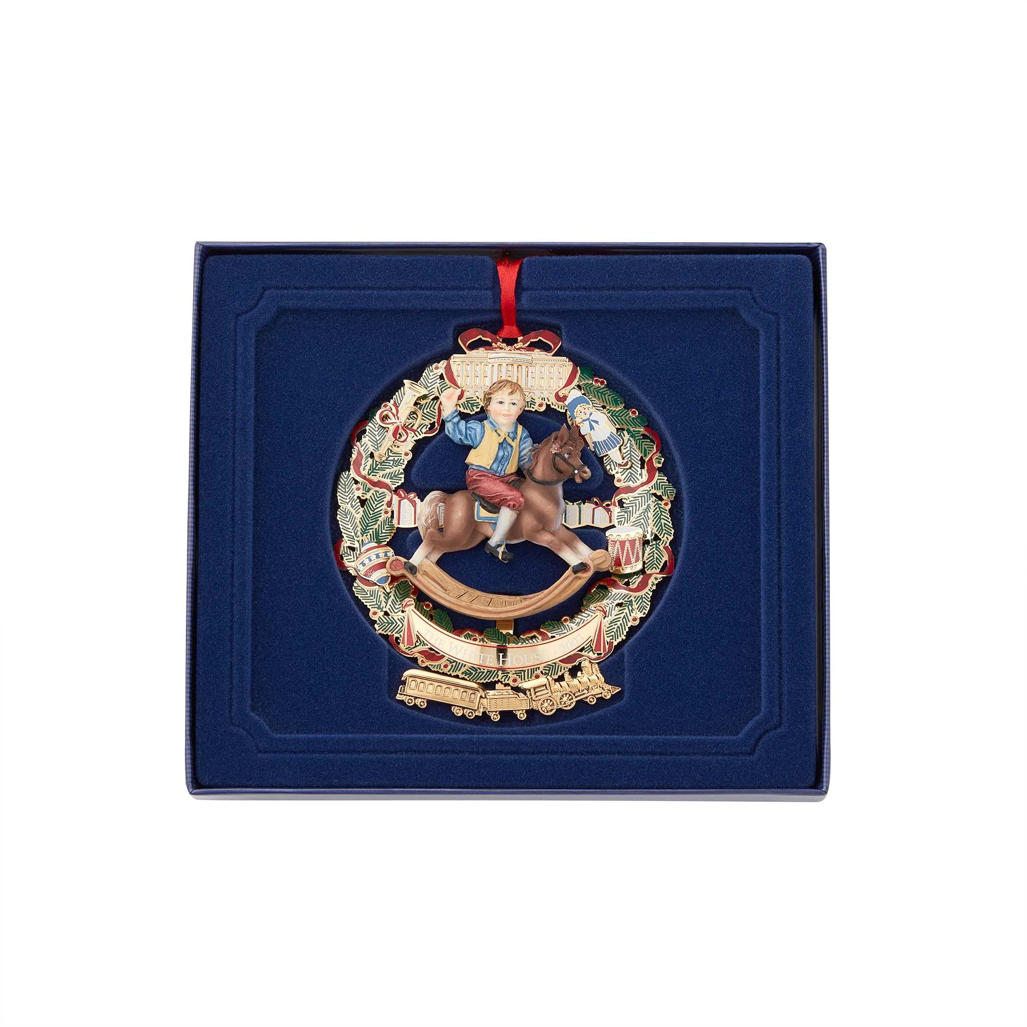 2003 White House Christmas Ornament, A Child's Rocking Horse - Image 3