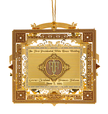 2007 White House Christmas Ornament, A President Marries in the White House - Image 2