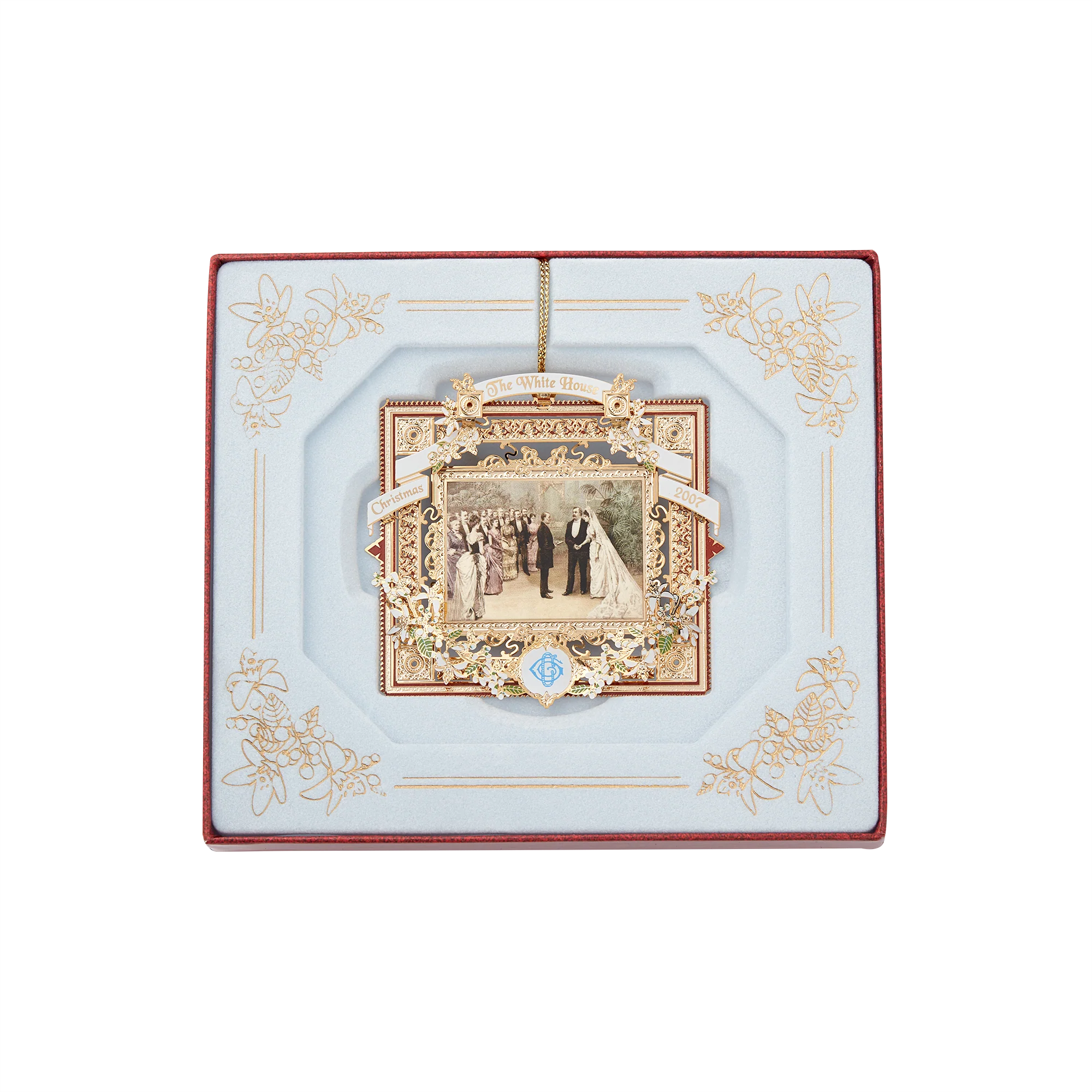 2007 White House Christmas Ornament, A President Marries in the White House - Image 4