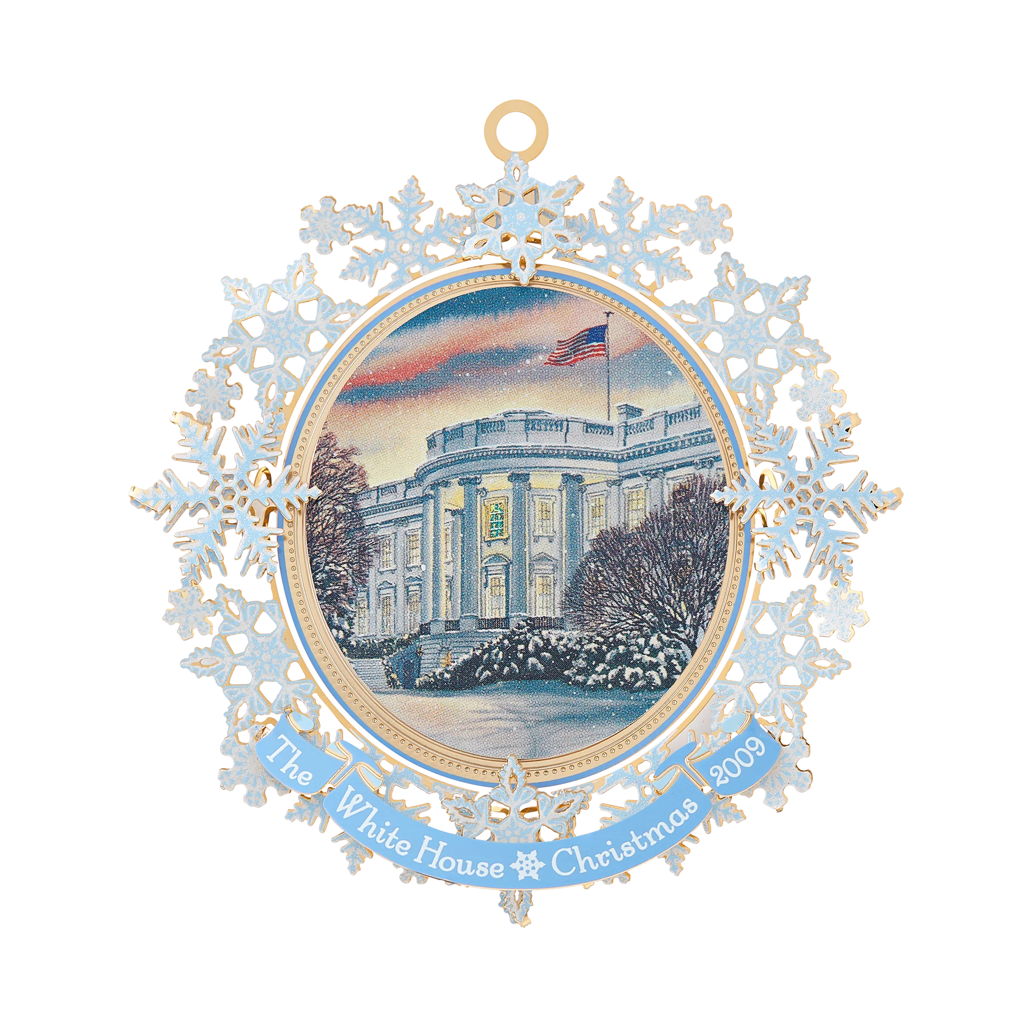 2009 White House Christmas Ornament, First Electric Christmas Lights - Image 3