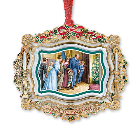 2011 White House Christmas Ornament, Santa Visits the White House - Image 2
