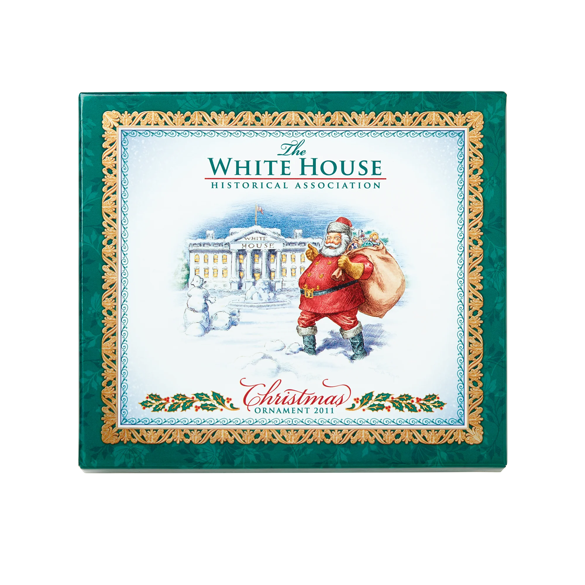 2011 White House Christmas Ornament, Santa Visits the White House - Image 5