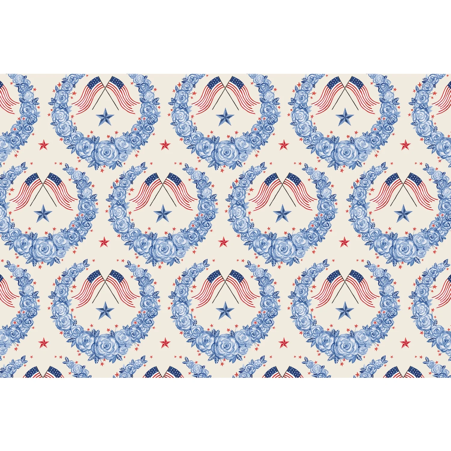 American Floral Paper Placemats - set of 18