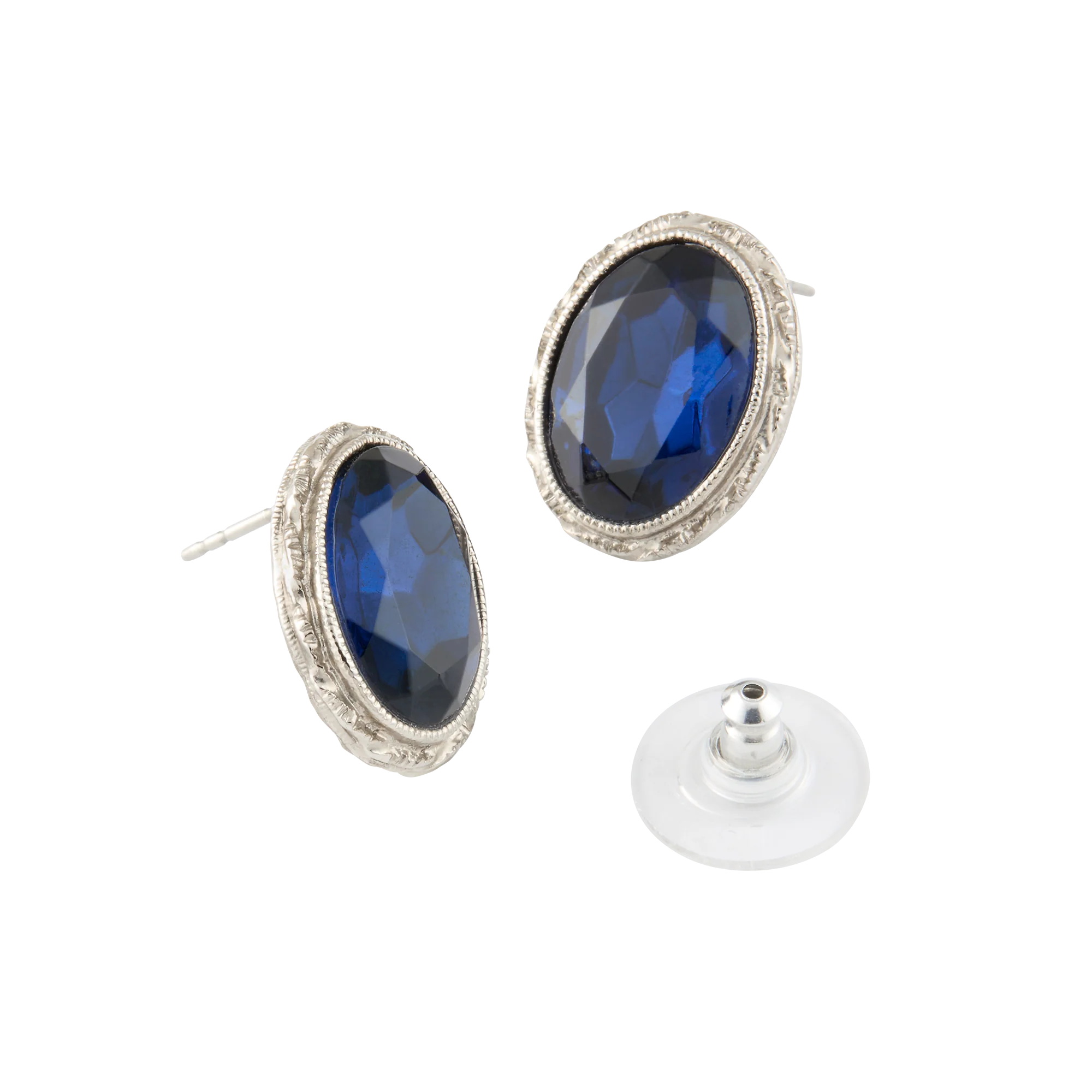 Blue Room Oval Post Earrings - Image 3