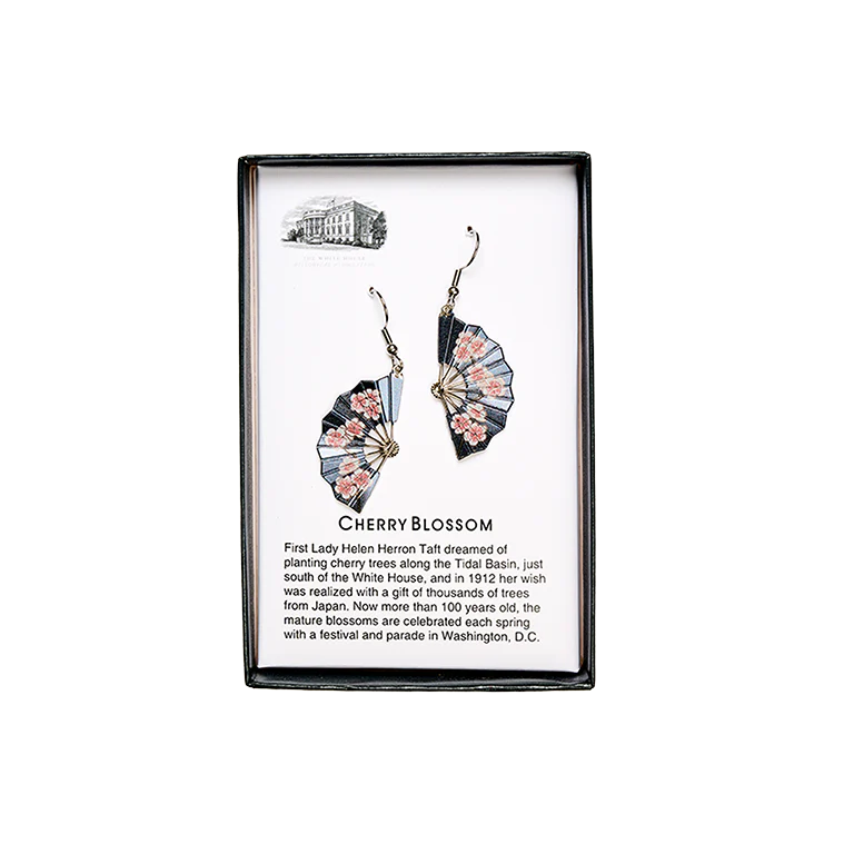 Cherry Blossom Fans Earrings