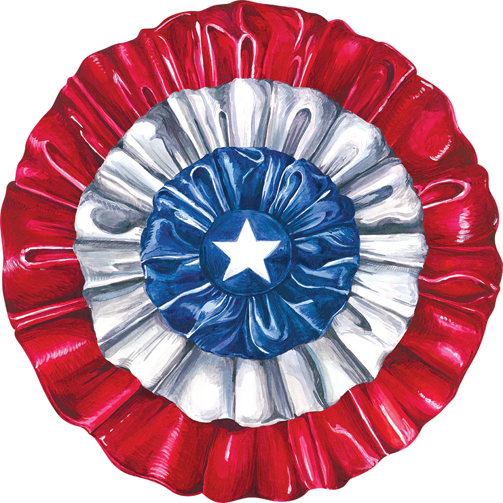 Die-cut Star-Spangled Paper Placemat - set of 12