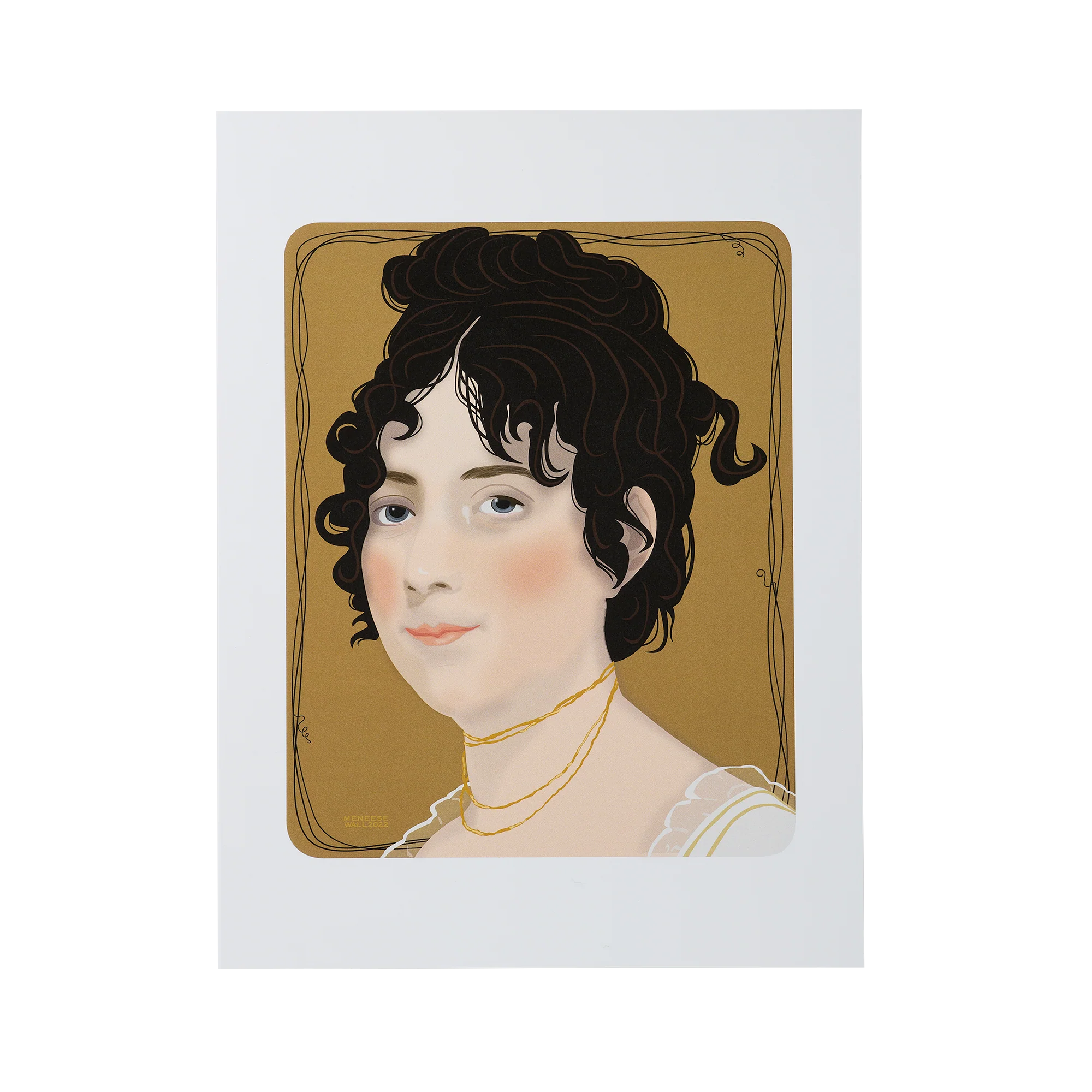 First Lady Portrait Art: Dolley Madison Print