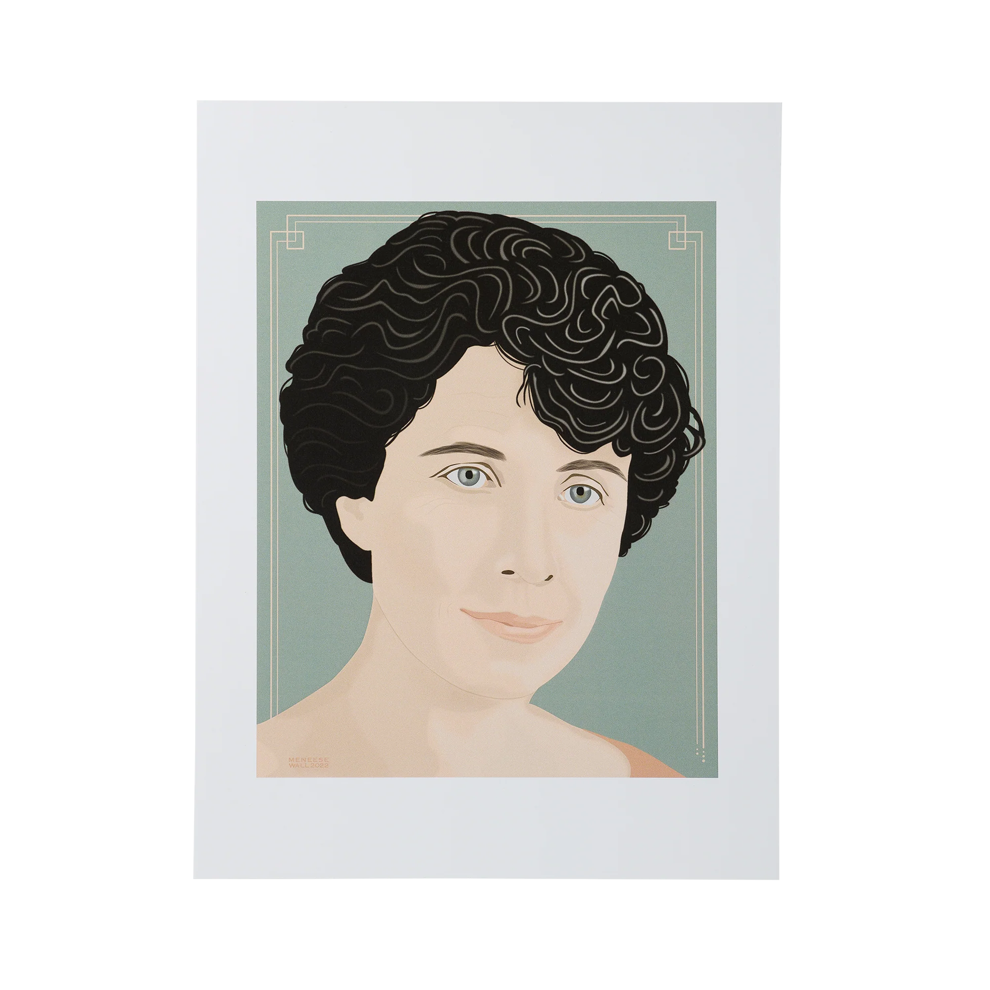First Lady Portrait Art: Grace Coolidge Print