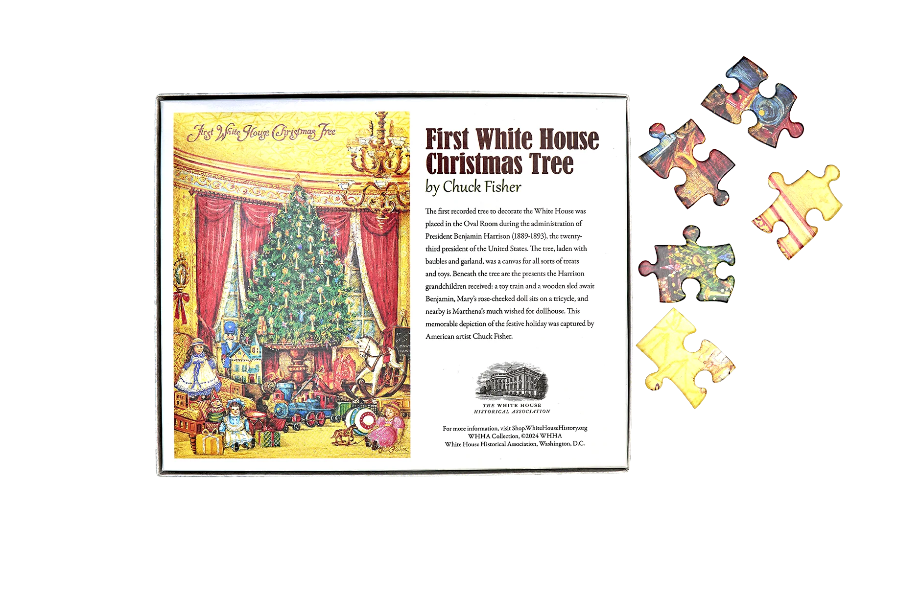 First White House Christmas Tree Puzzle - 100 Pieces - Image 2