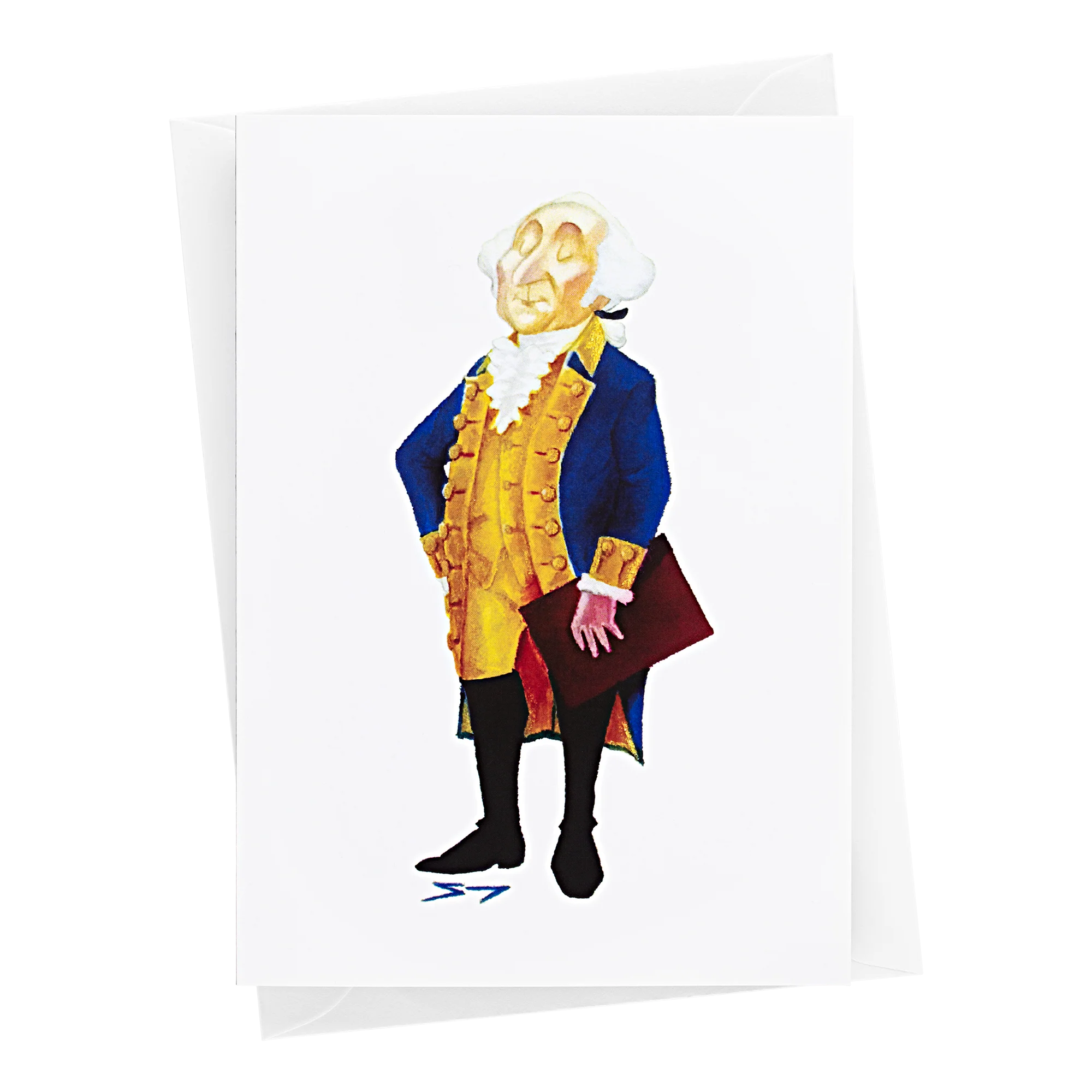 George Washington Illustrated Greeting Card