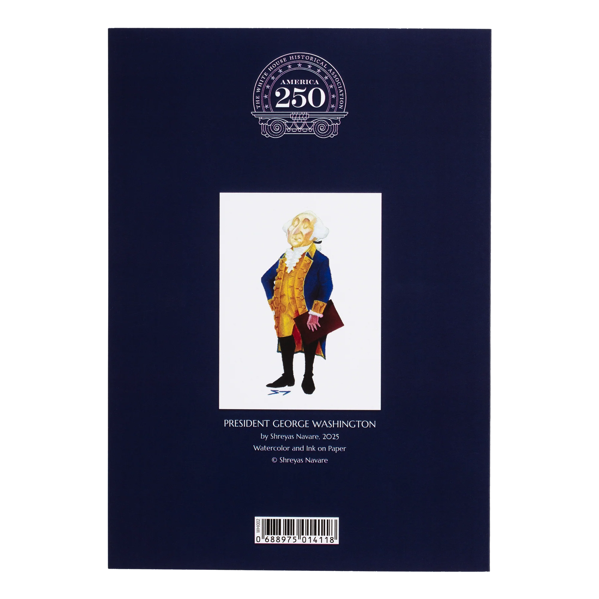 George Washington Illustrated Greeting Card - Image 2