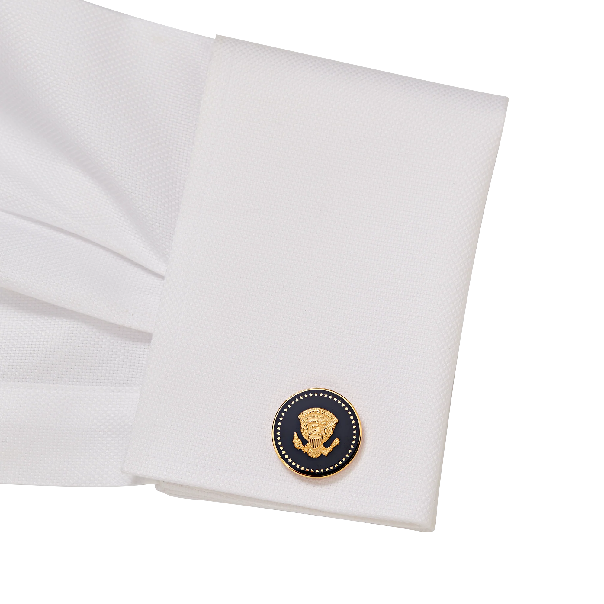 Gold and Navy Truman Seal Cufflinks - Image 3