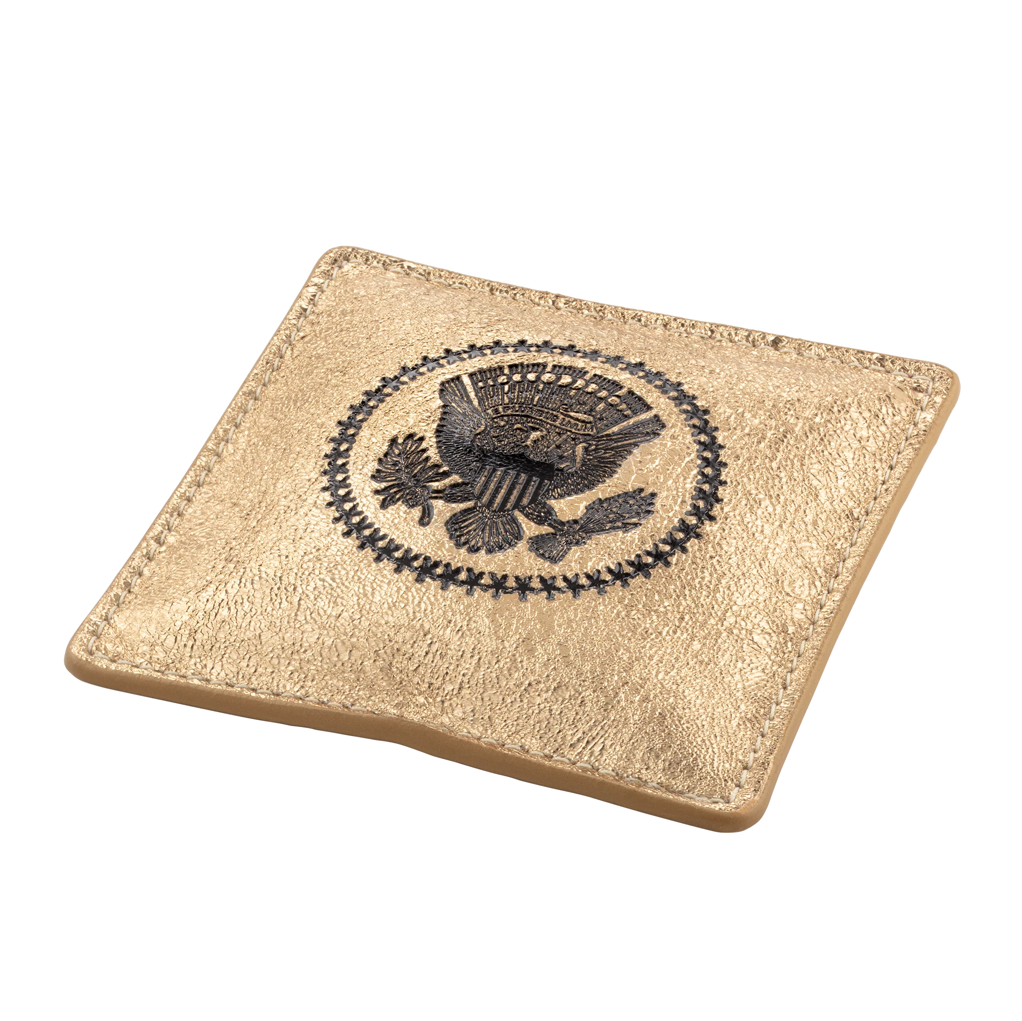 Gold Truman Seal Leather Paperweight - Image 2