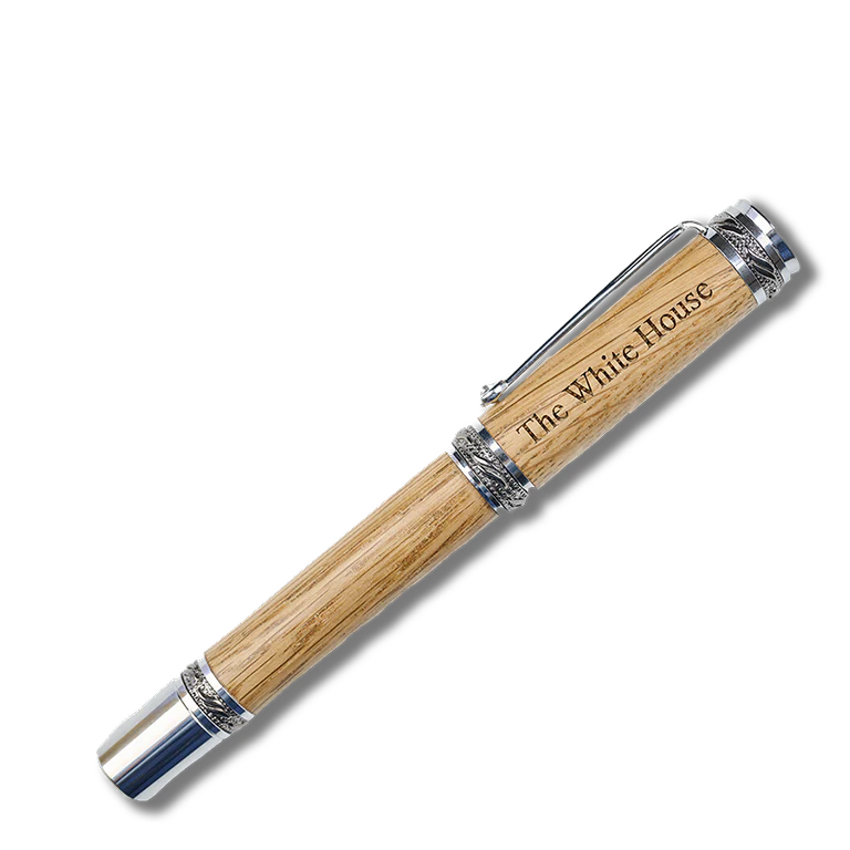 Handcrafted Wooden Fountain Pen from White House Truman Renovation