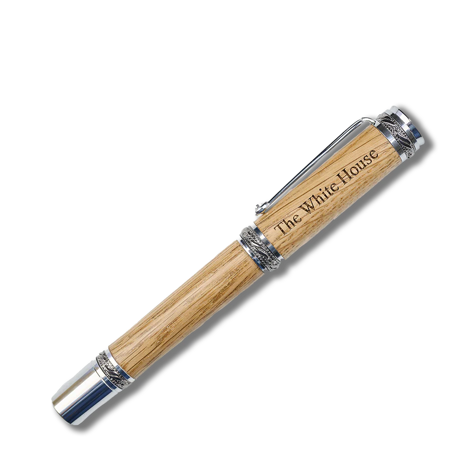 Handcrafted Wooden Rollerball Pen from White House Truman Renovation