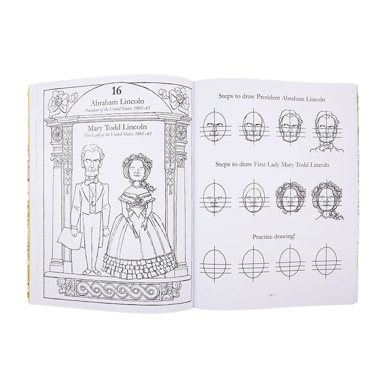 How to Draw the Presidents and First Ladies - Image 4