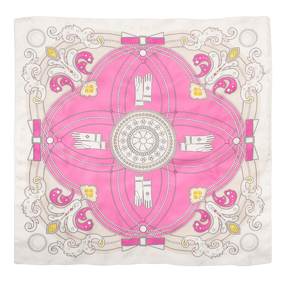 Jacqueline Kennedy Scarf - Pink