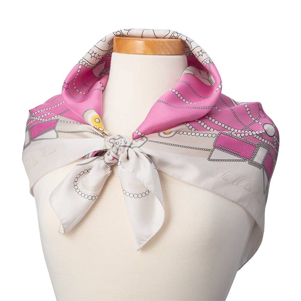 Jacqueline Kennedy Scarf - Pink - Image 2