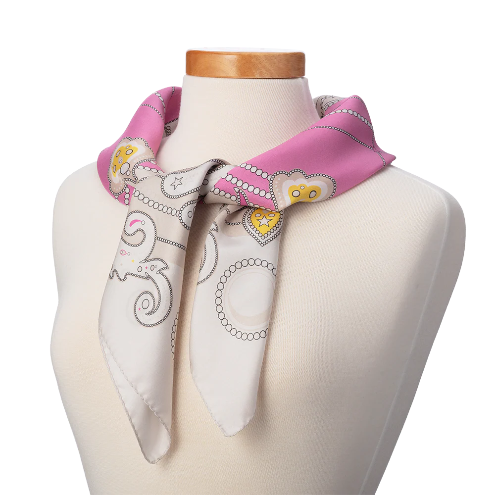 Jacqueline Kennedy Scarf - Pink - Image 3