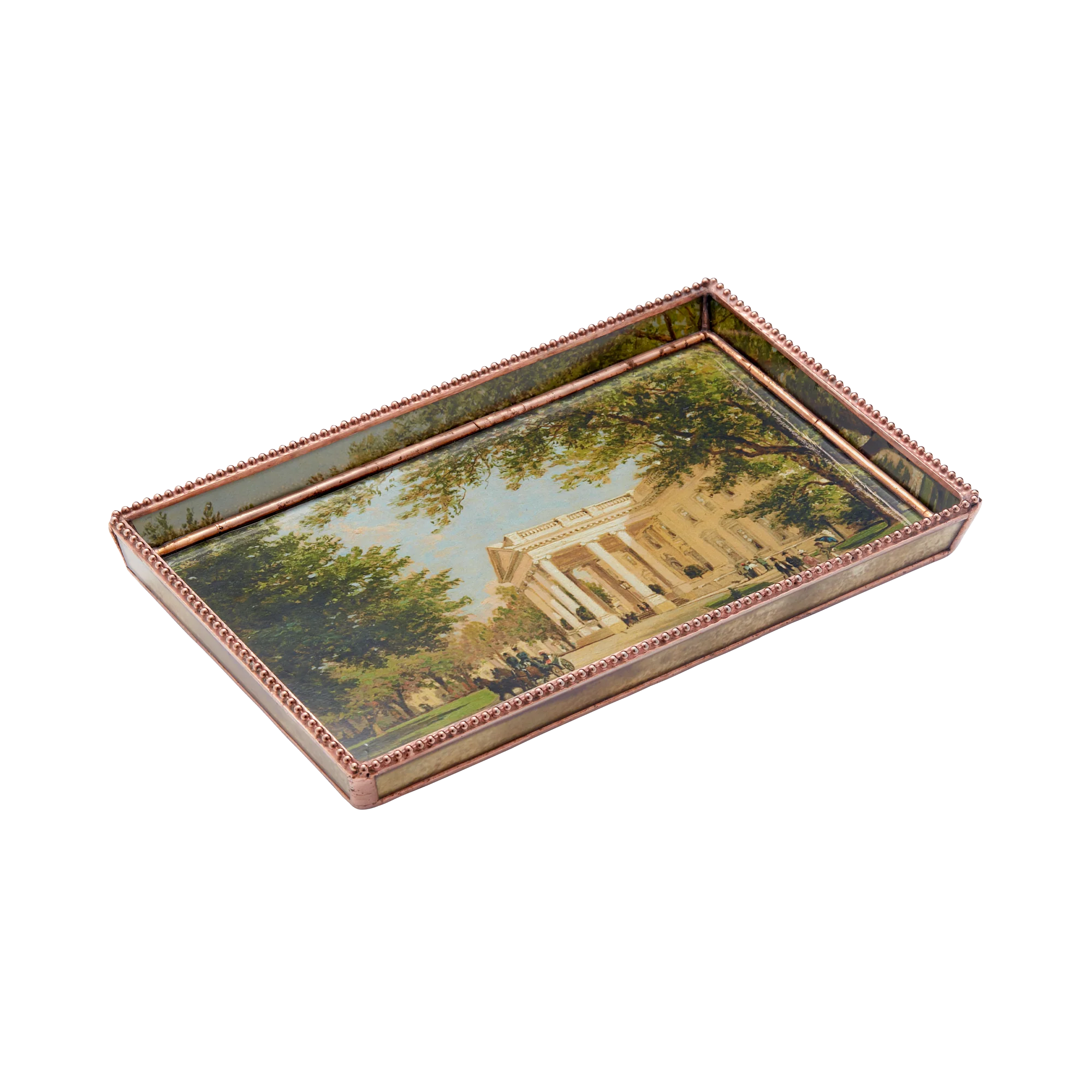 John Ross Key White House Decoupage Small Tray - Image 2