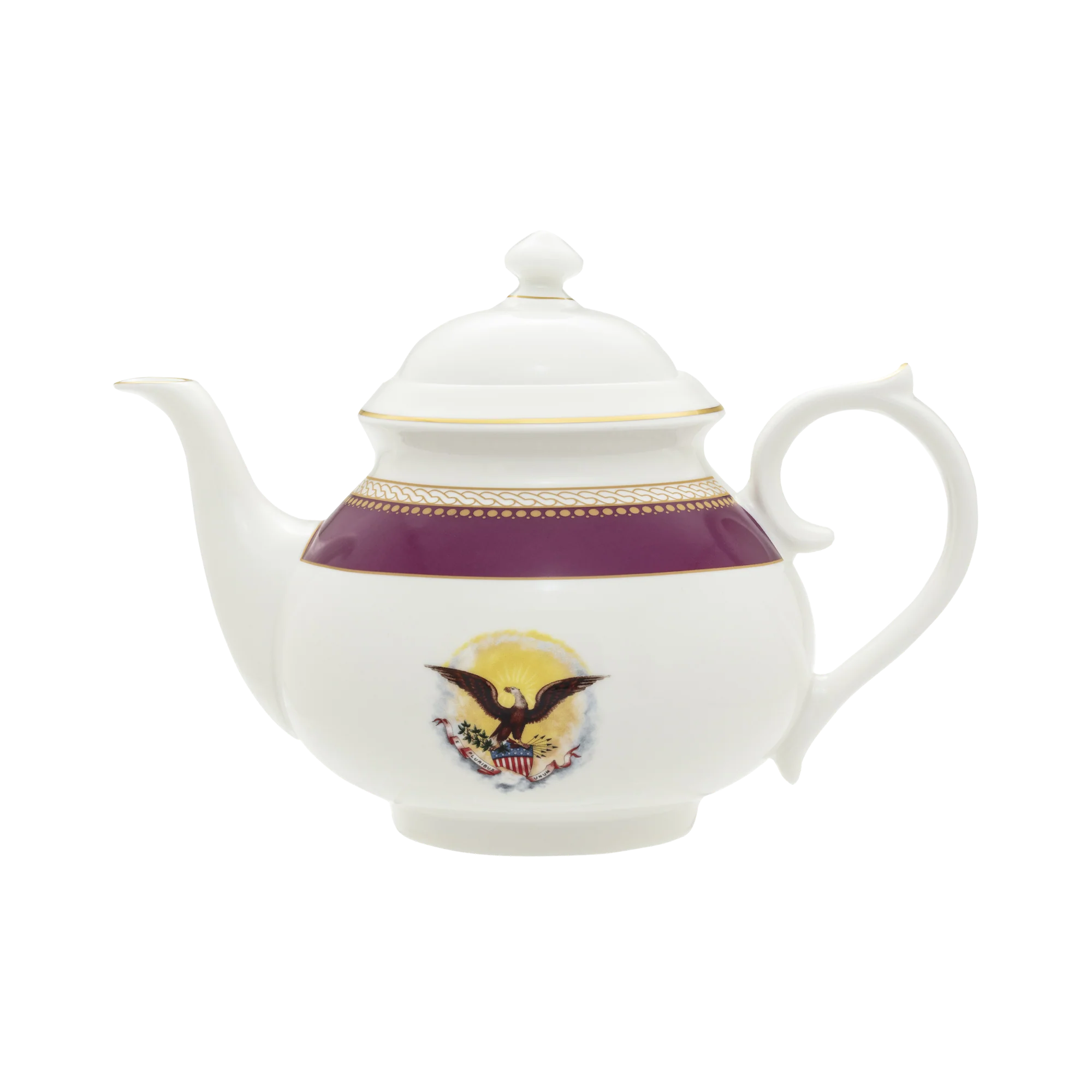 Lincoln Tea Collection, Set with Tea Pot and Two Tea Cups & Saucers - Image 3