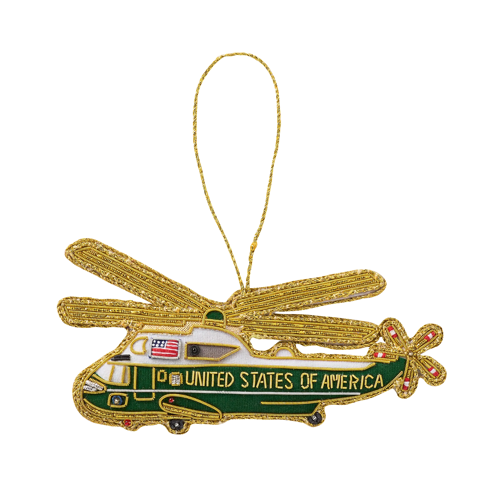 Marine One Felt Ornament
