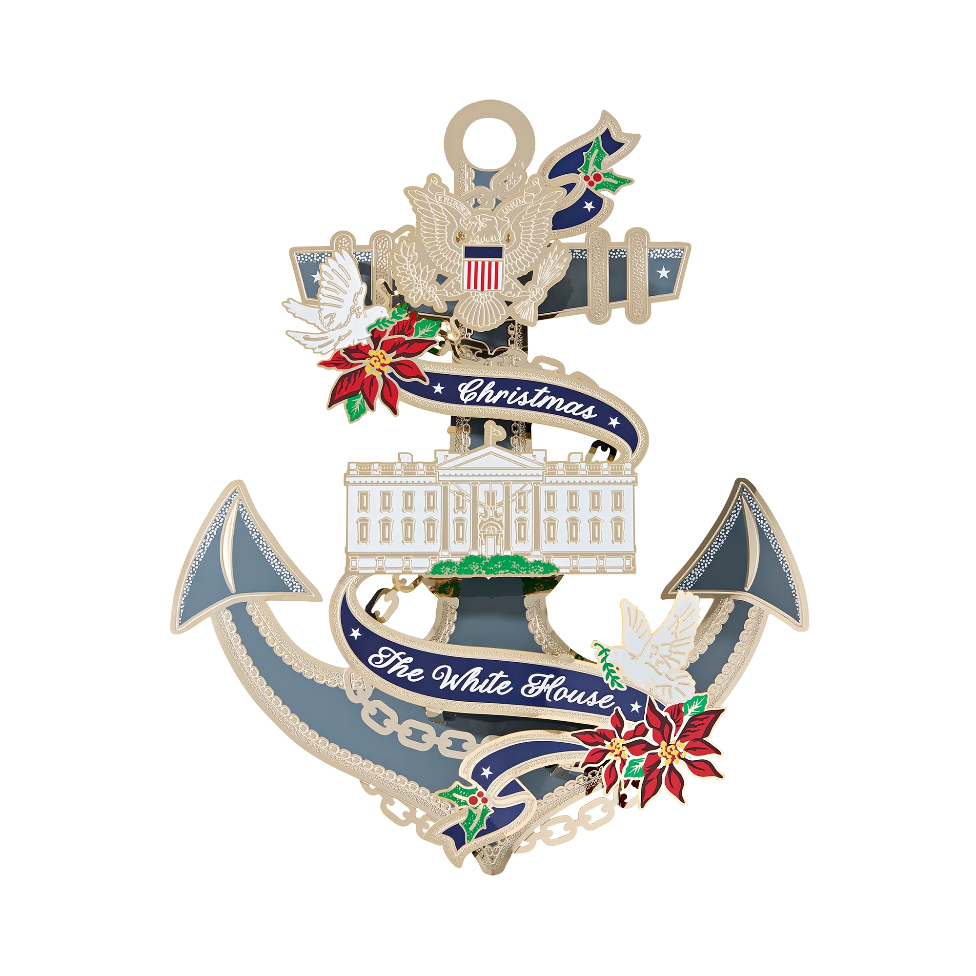 Official 2024 White House Christmas Ornament 10" Display - Image 4
