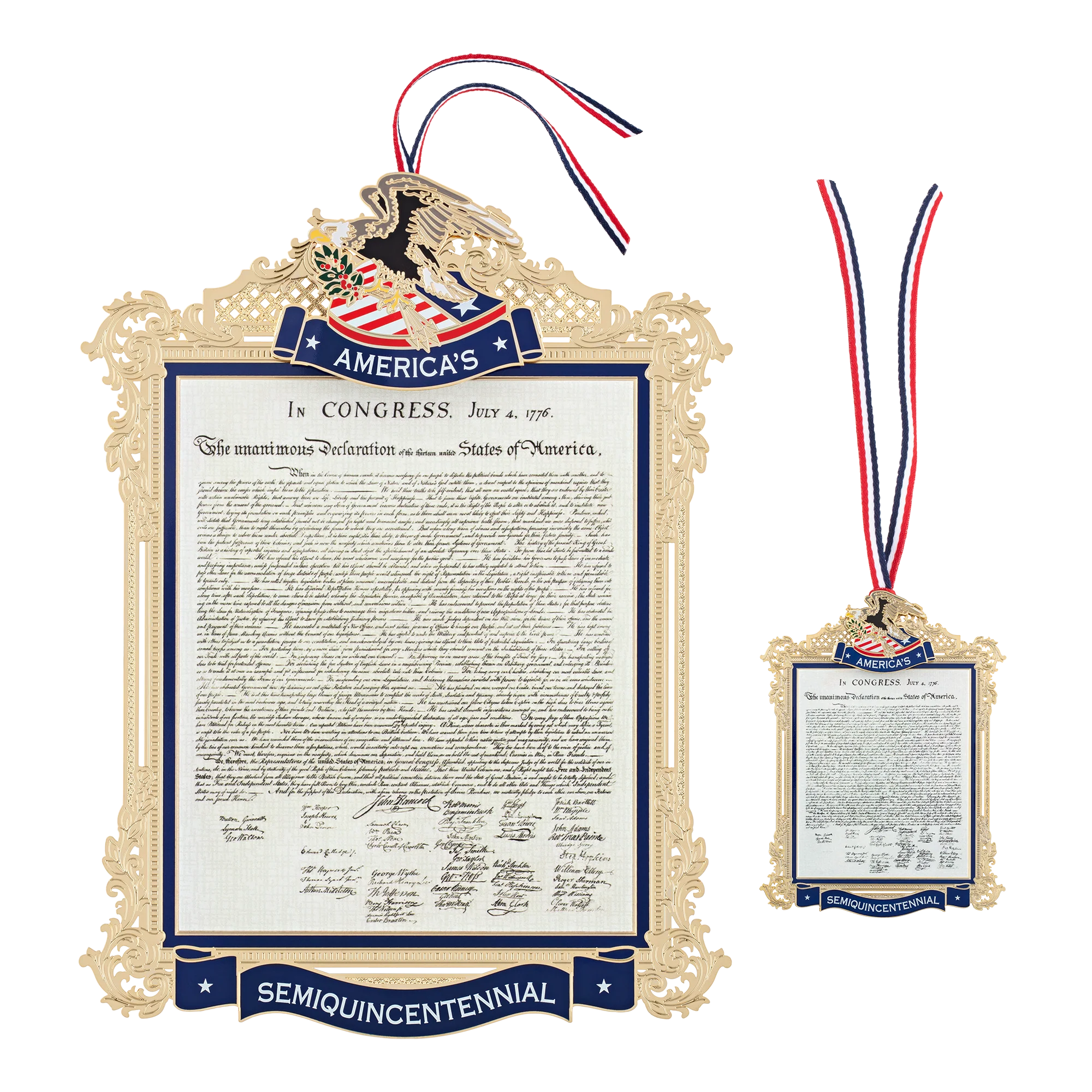Official Commemorative Ornament of America’s 250th Anniversary 10" Display Wall Hanging - Image 4