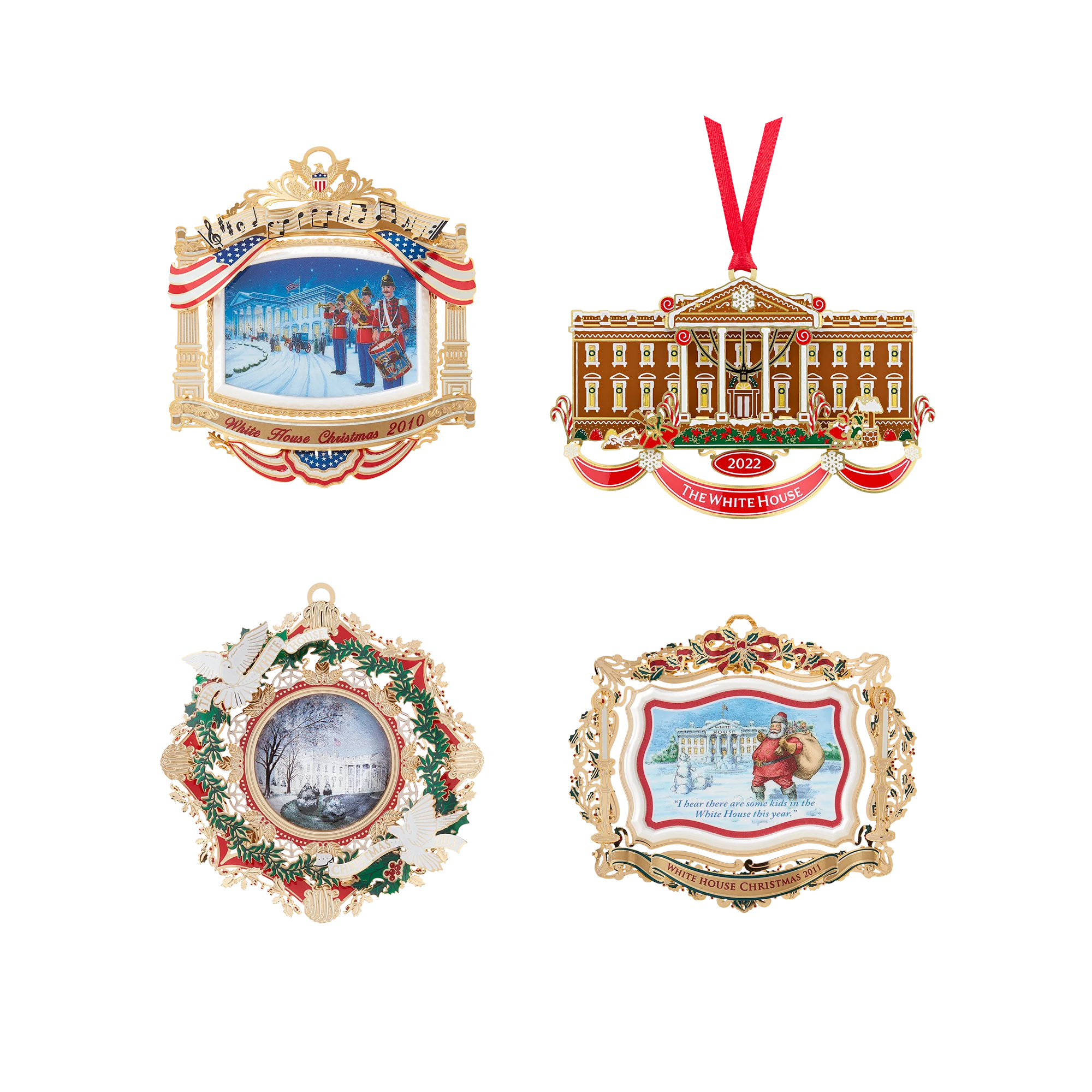 Official White House Christmas Ornament Christmas in July Value Bundle