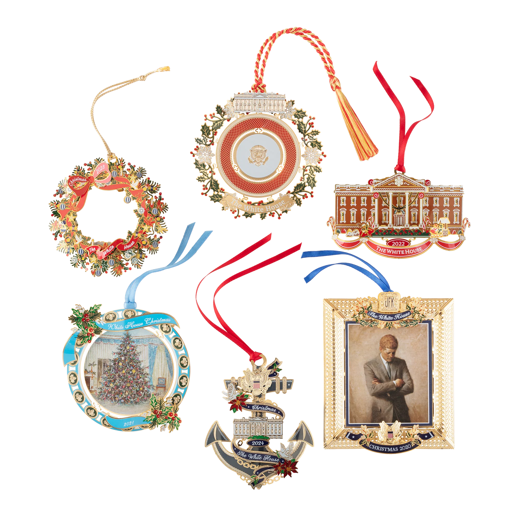 Official White House Christmas Ornament Special Value Bundle: 2020 - 2025