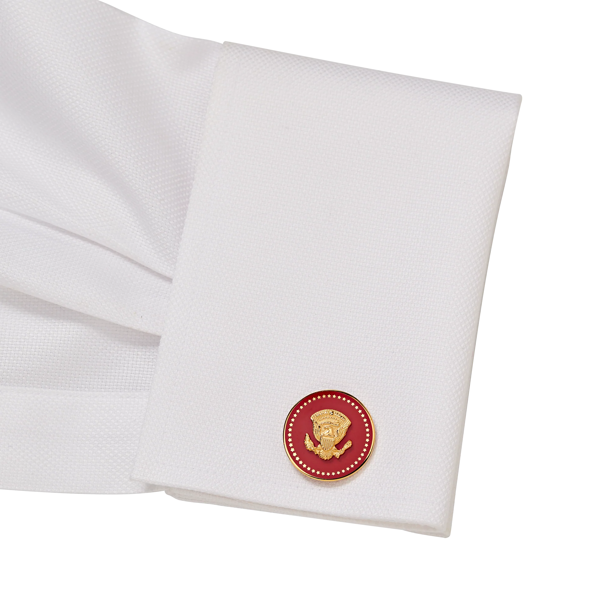Red and Gold Truman Seal Cufflinks - Image 3