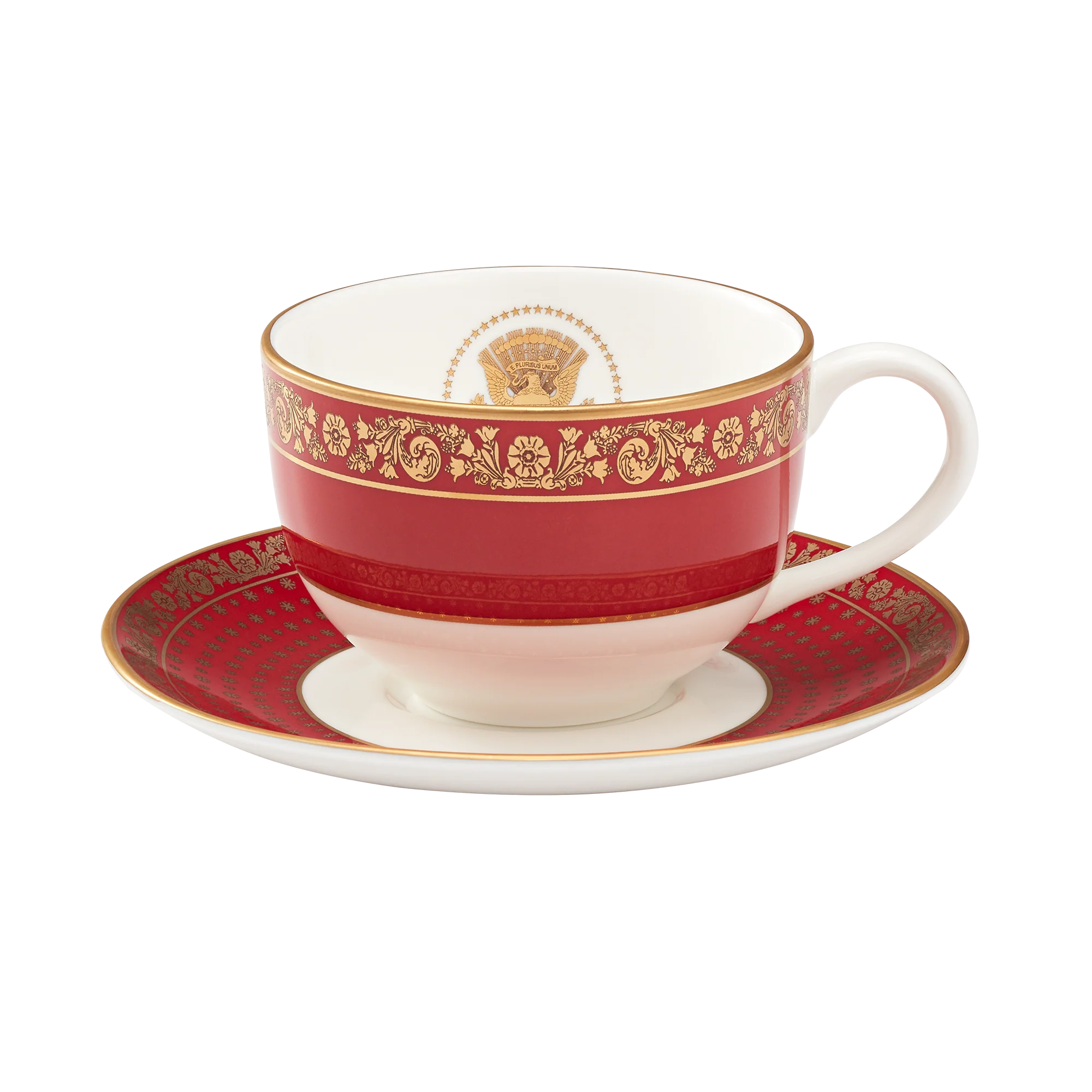Red Room Teacup & Saucer - Image 6