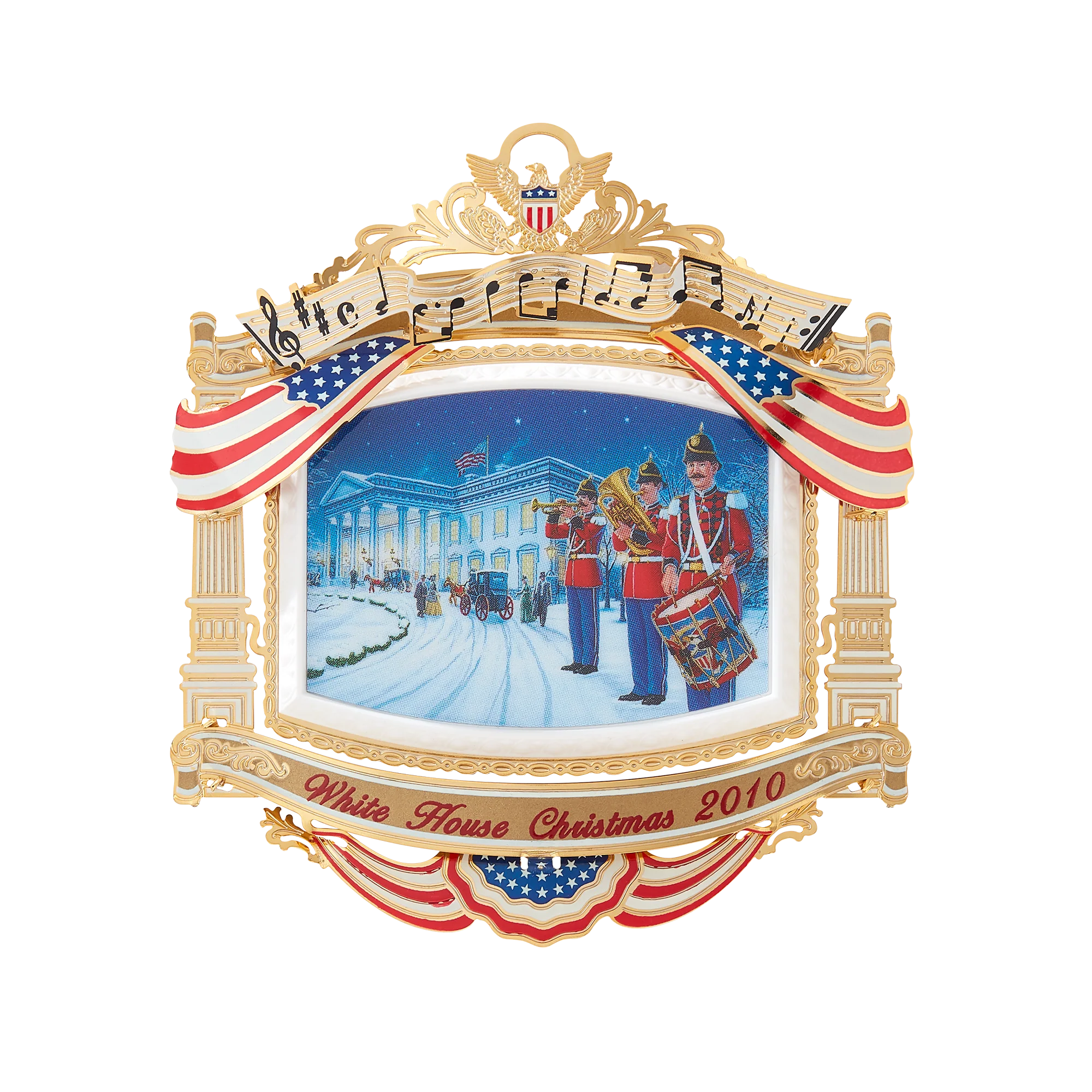 2010 White House Christmas Ornament, The U.S. Marine Band - Image 3