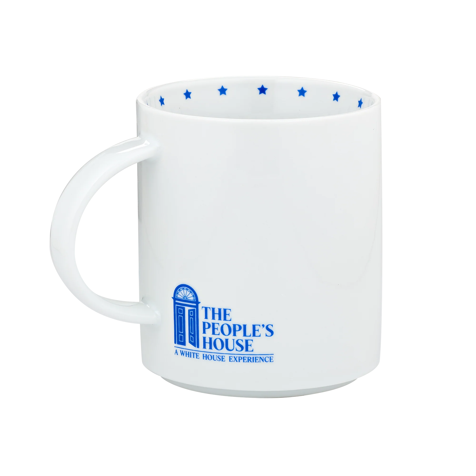 The People's House Blue and White Logo Mug - Image 3