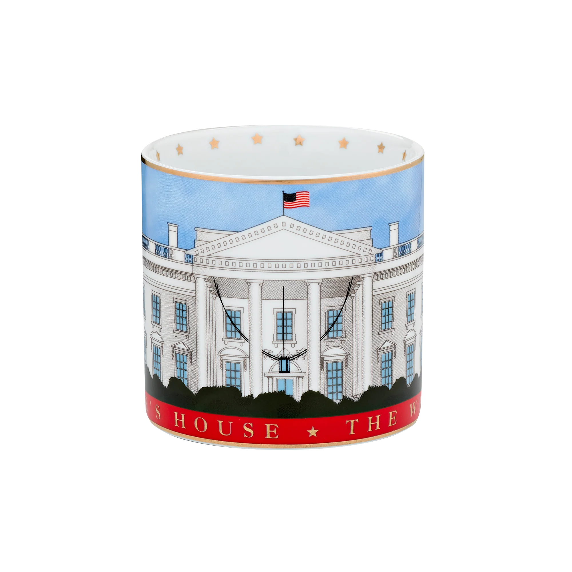The People's House, White House Red with Gold Mug - Image 3