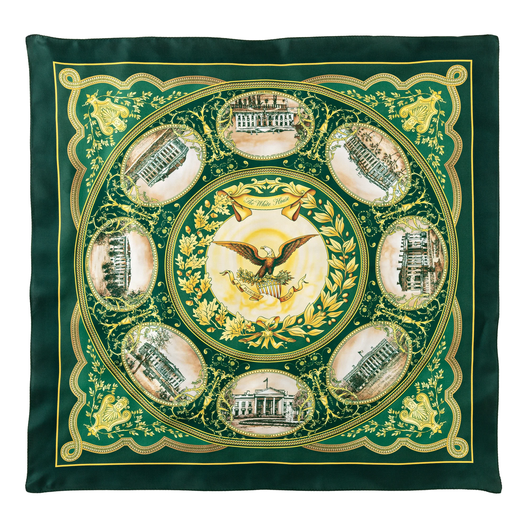 The White House Through the Years Scarf - Green - Image 2