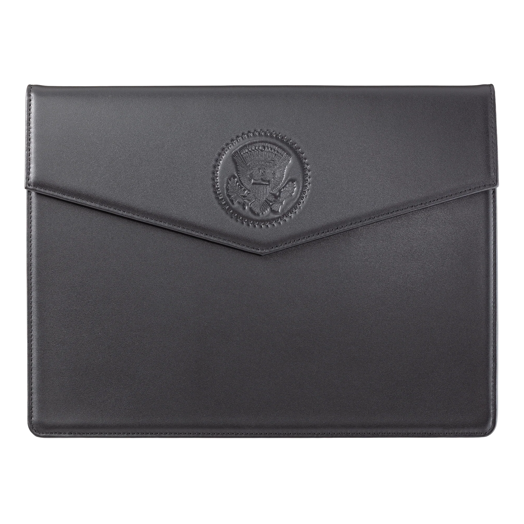 Truman Seal Embossed Leather Laptop Portfolio