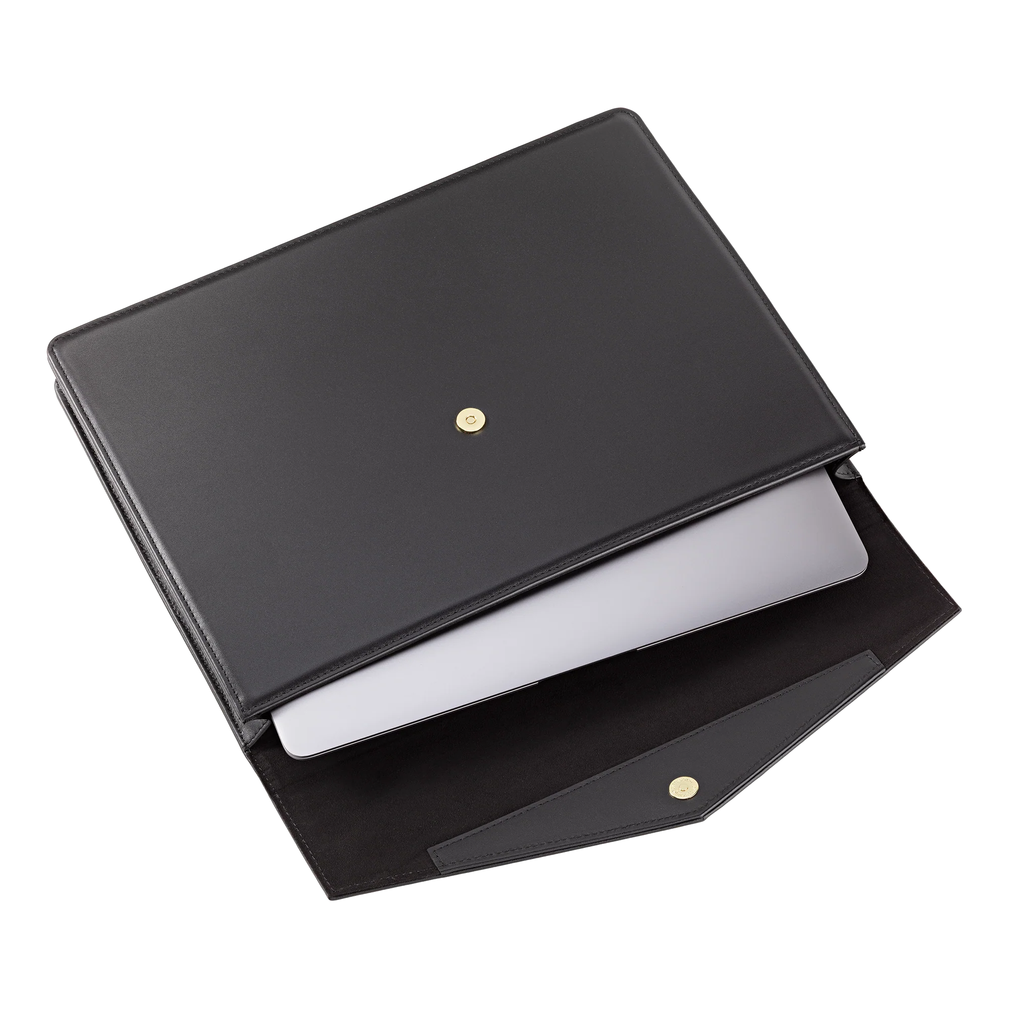 Truman Seal Embossed Leather Laptop Portfolio - Image 3
