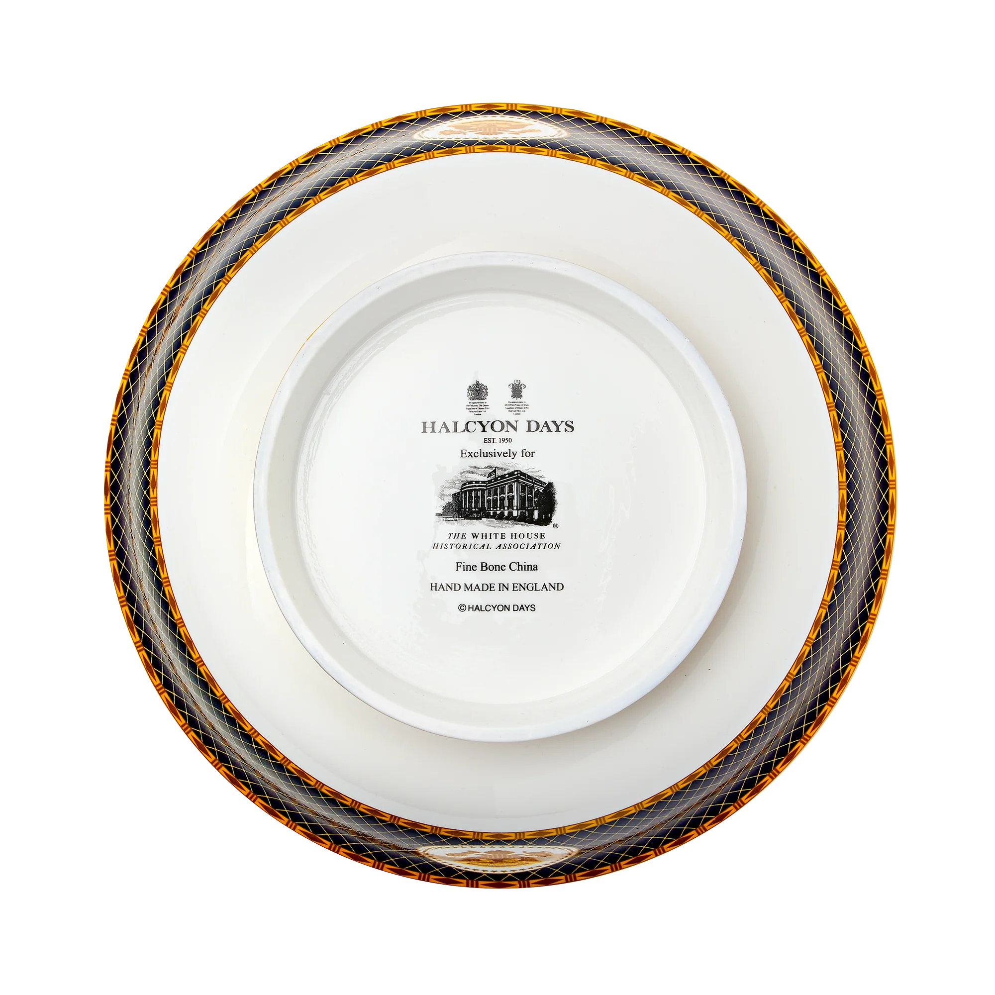 Truman Seal Presentation Bowl in Navy Leather Box - Image 4