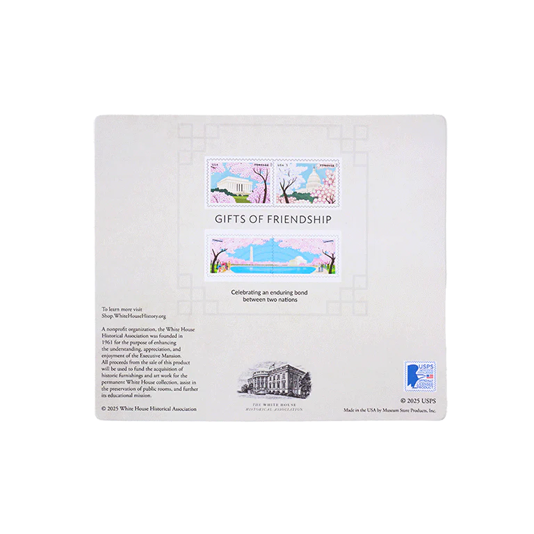 USPS Cherry Blossom Stamps - 4 Piece Magnet Set - Image 2