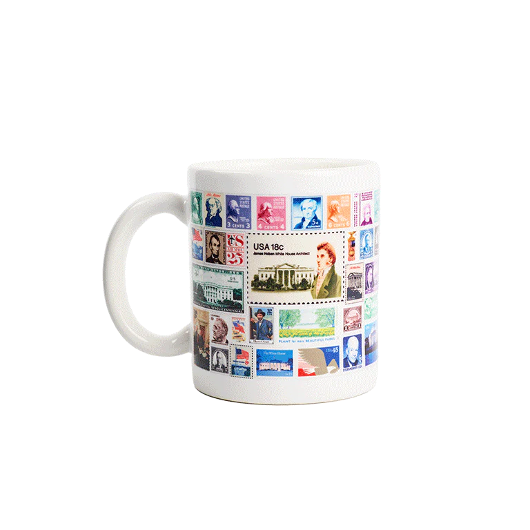 USPS Stamp Collage Mug