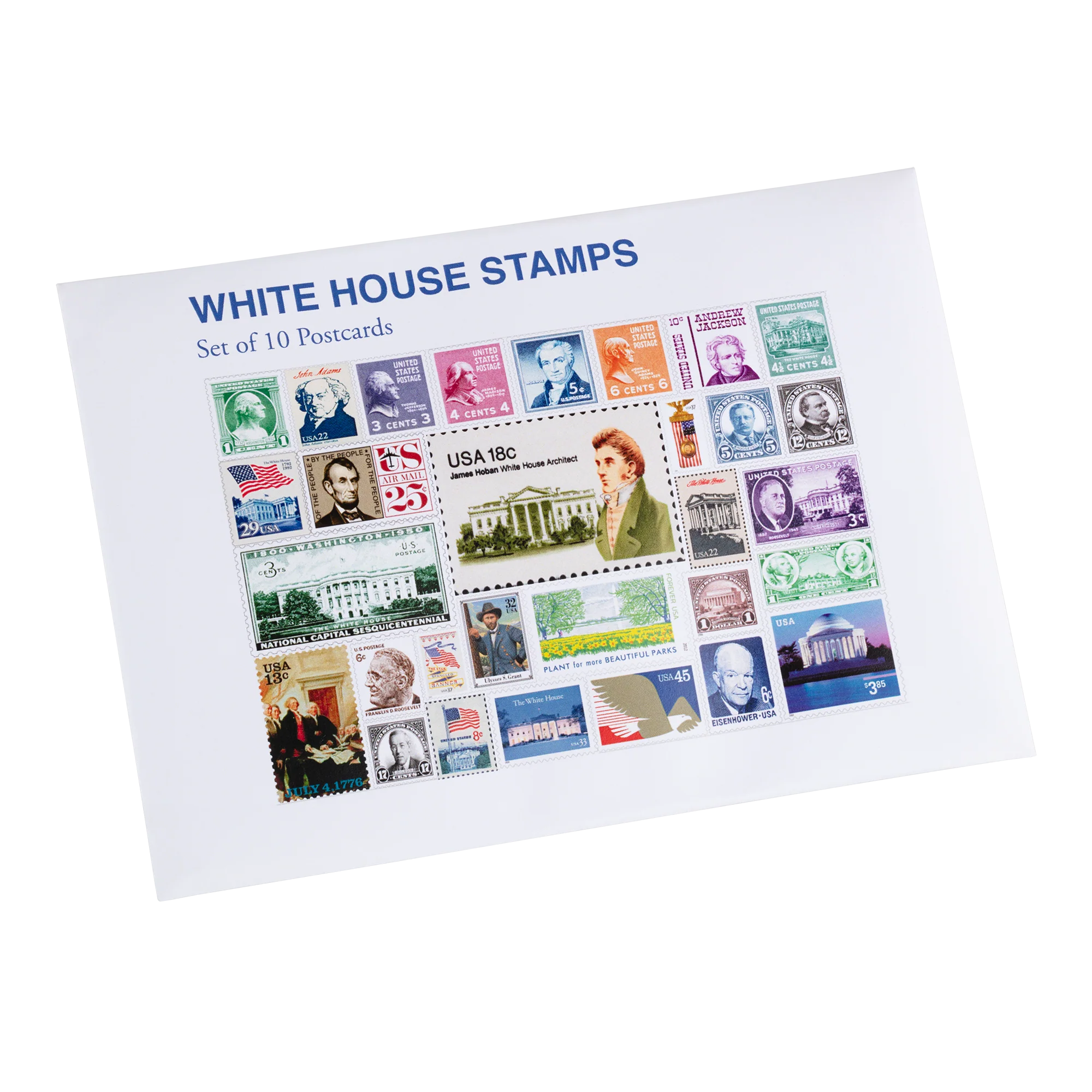 USPS Stamp Collage Set of 10 Postcards - Image 3