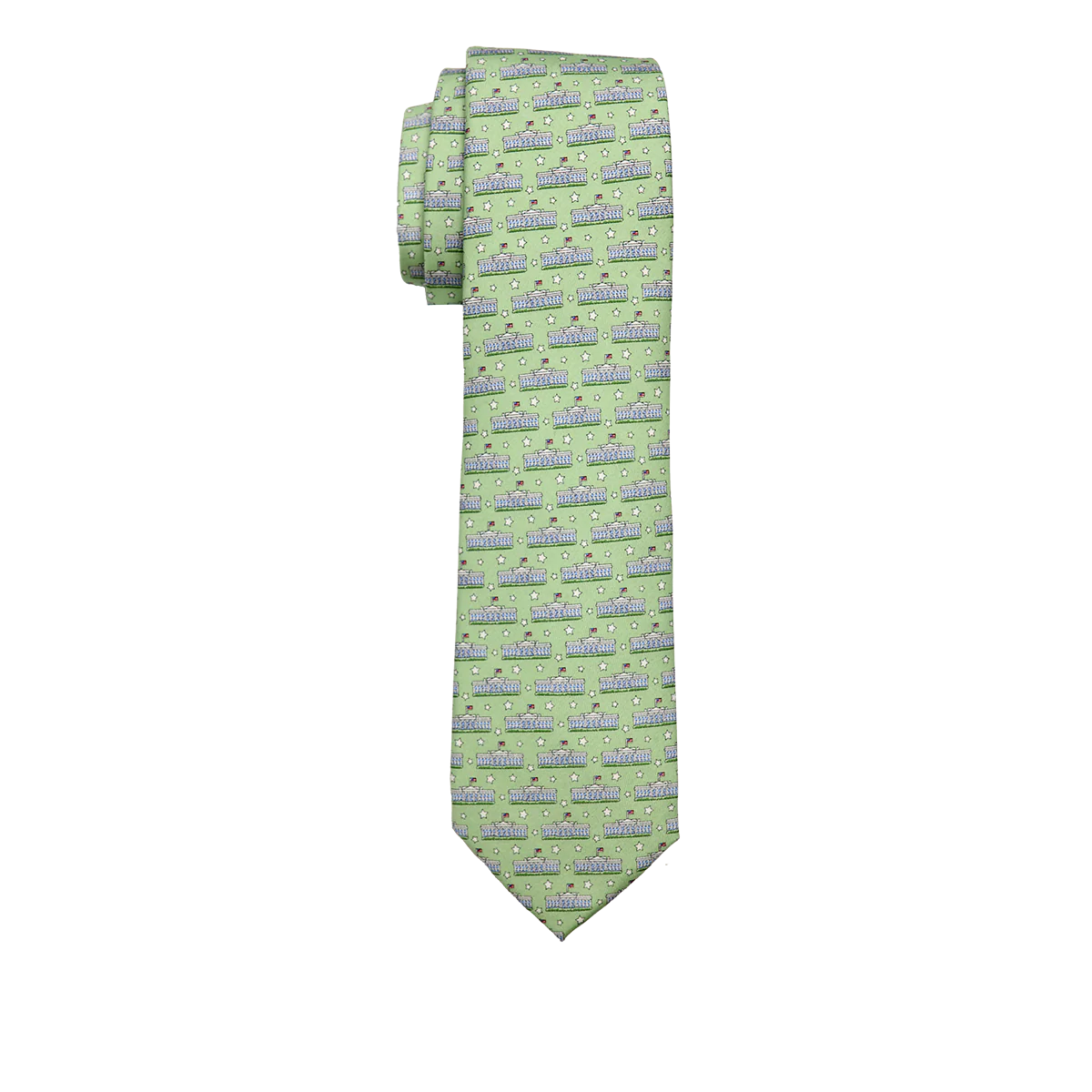 Vineyard Vines White House Silk Tie - Green