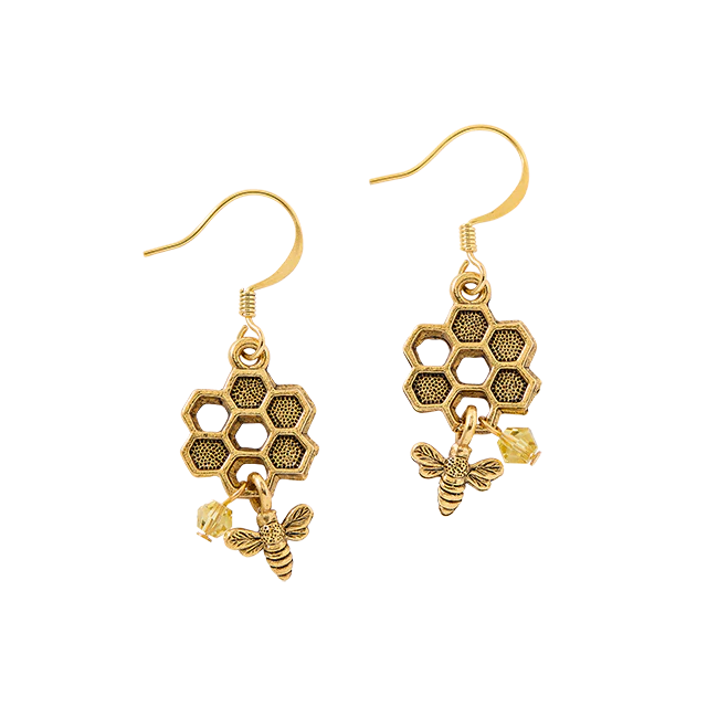 White House Beekeeper Earring on Wire