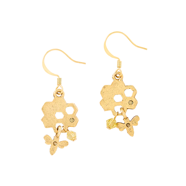 White House Beekeeper Earring on Wire - Image 2