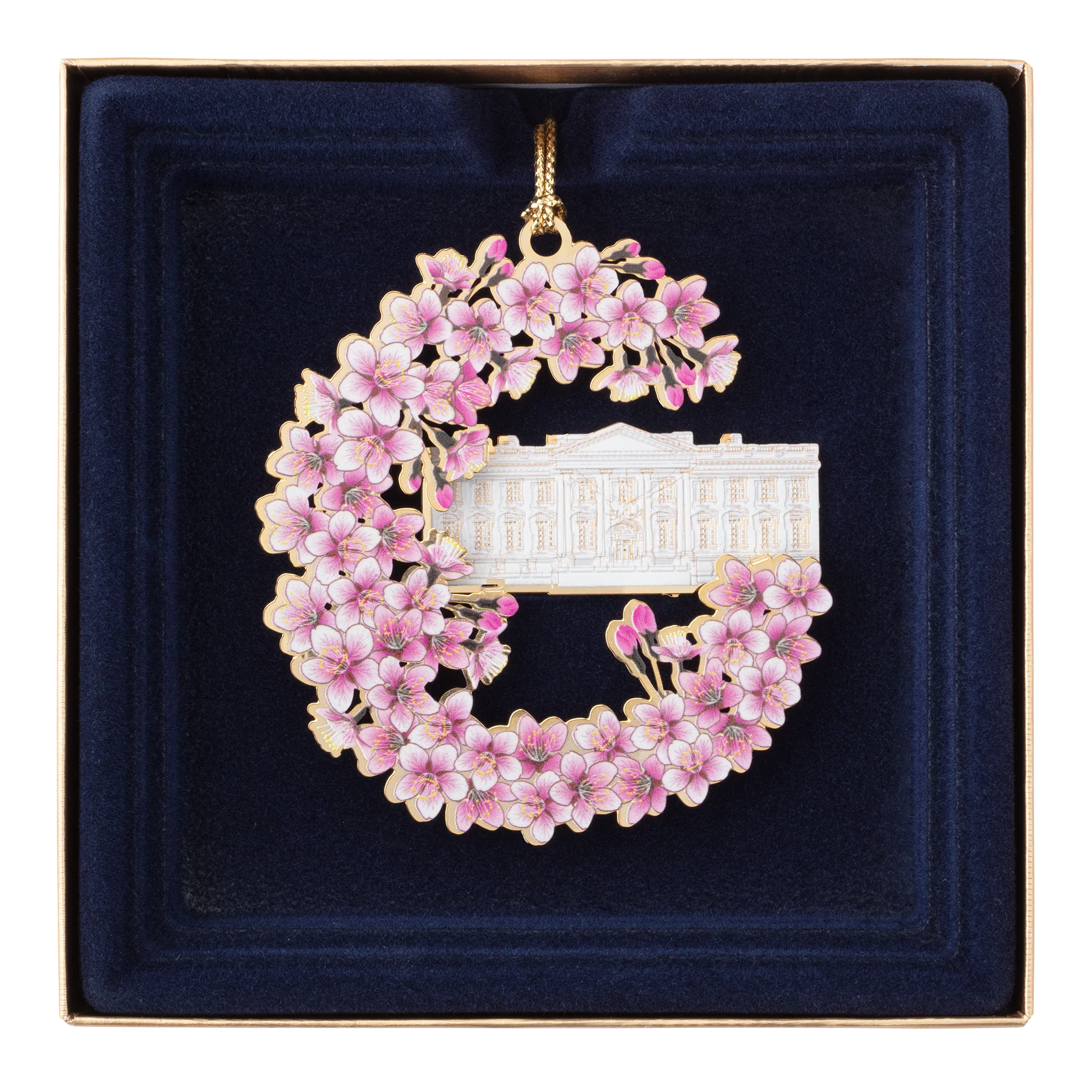 White House Cherry Blossoms Ornament - Image 2