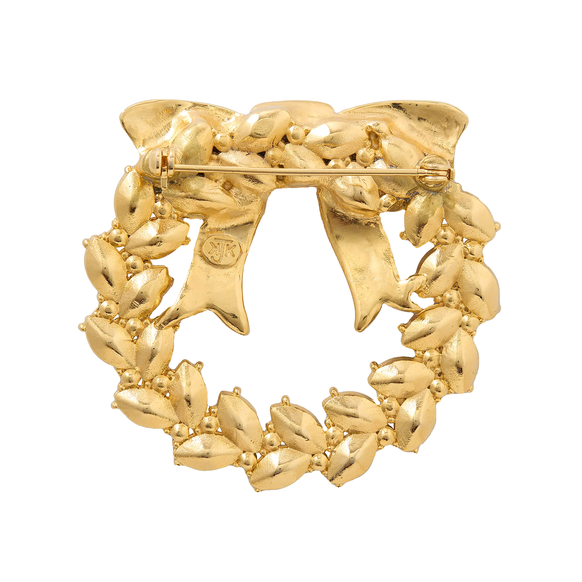 White House Christmas Wreath Brooch - Image 3