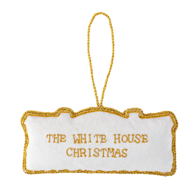 White House for the Holidays Embroidered Felt Ornament - Image 2