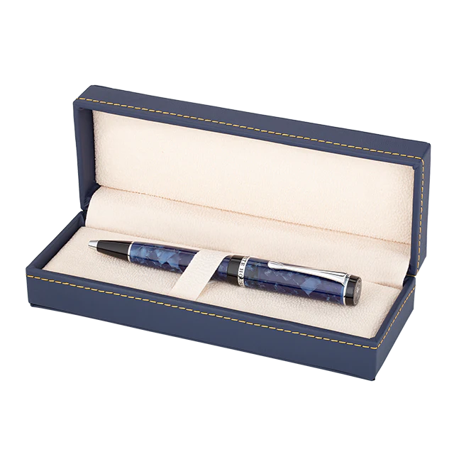 White House Marbleized Resin Rollerball Pen with Truman Seal - Image 3