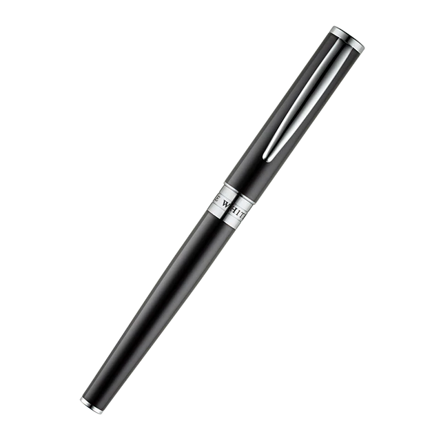 White House Slim Rollerball Pen with Chrome Accents